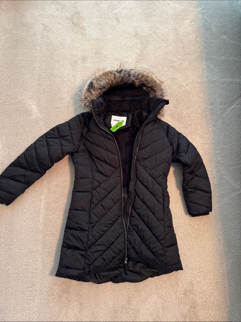 NWT LANDS END puffer jacket